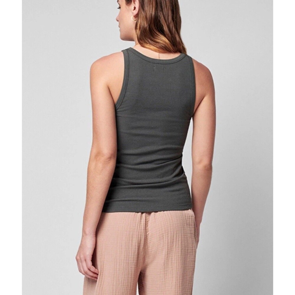 Faherty Brand Womens LARGE FDB Sun Faded Casual Rib TANK Top WKU2201 - Picture 2 of 9
